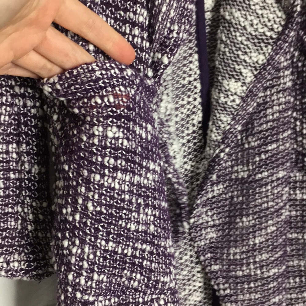 Fabletics | Purple “Moscow” Waterfall Cardigan - Picture 8 of 13